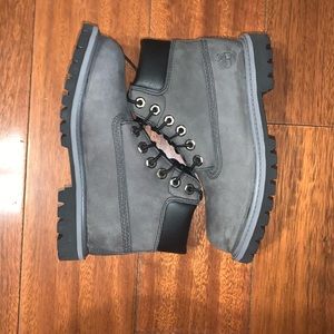Grey Timberland Boots